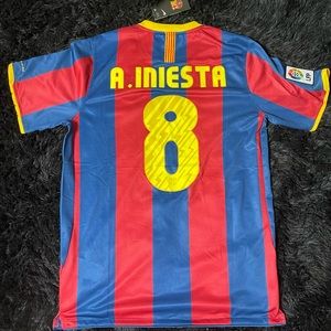 LAST ONE BARCELONA 2010-2011 INIESTA JERSEY